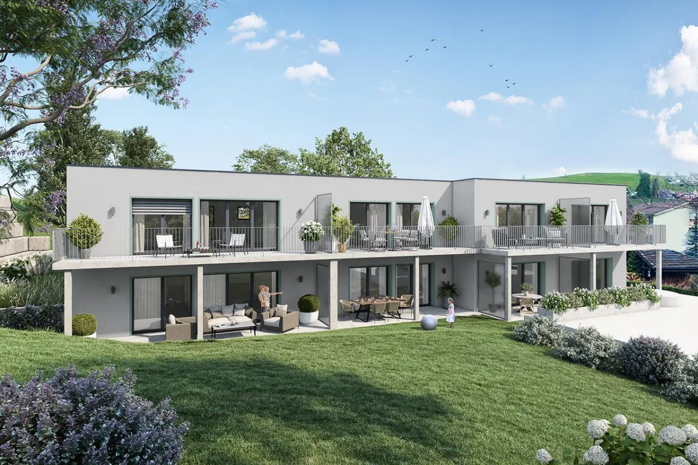 Modernes Apartment mit Sitzplatz - Foto 4 von 5