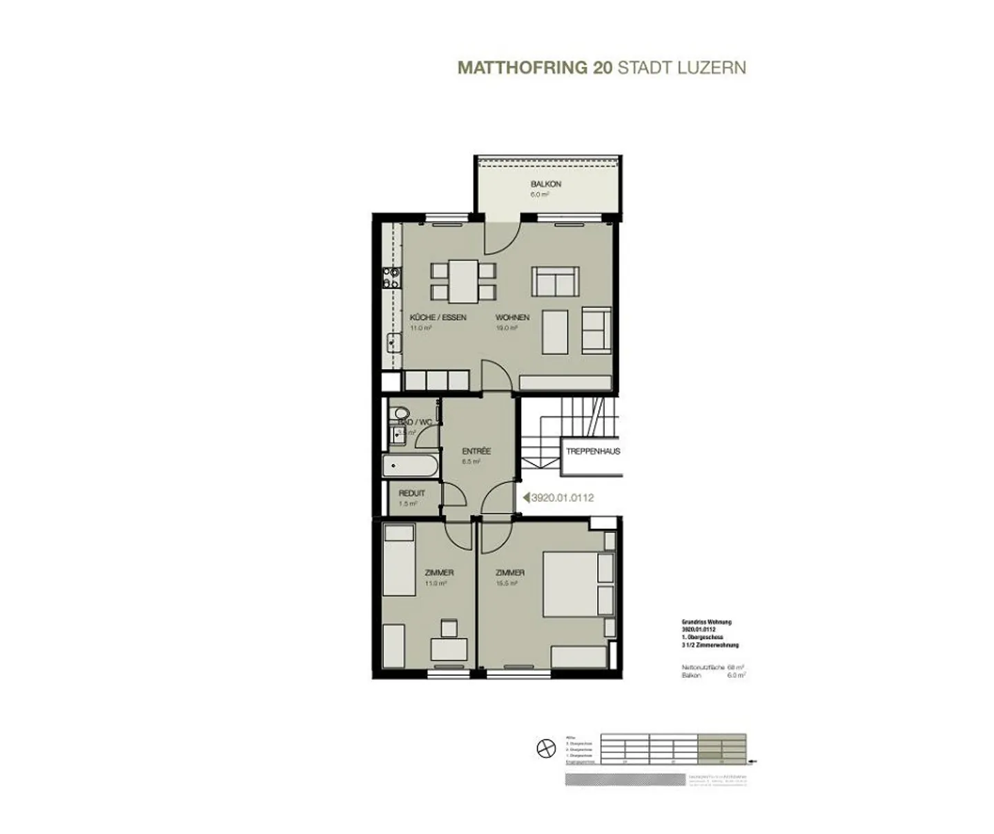 Appartement Charmant au Matthofquartier - Photo 5 sur 5