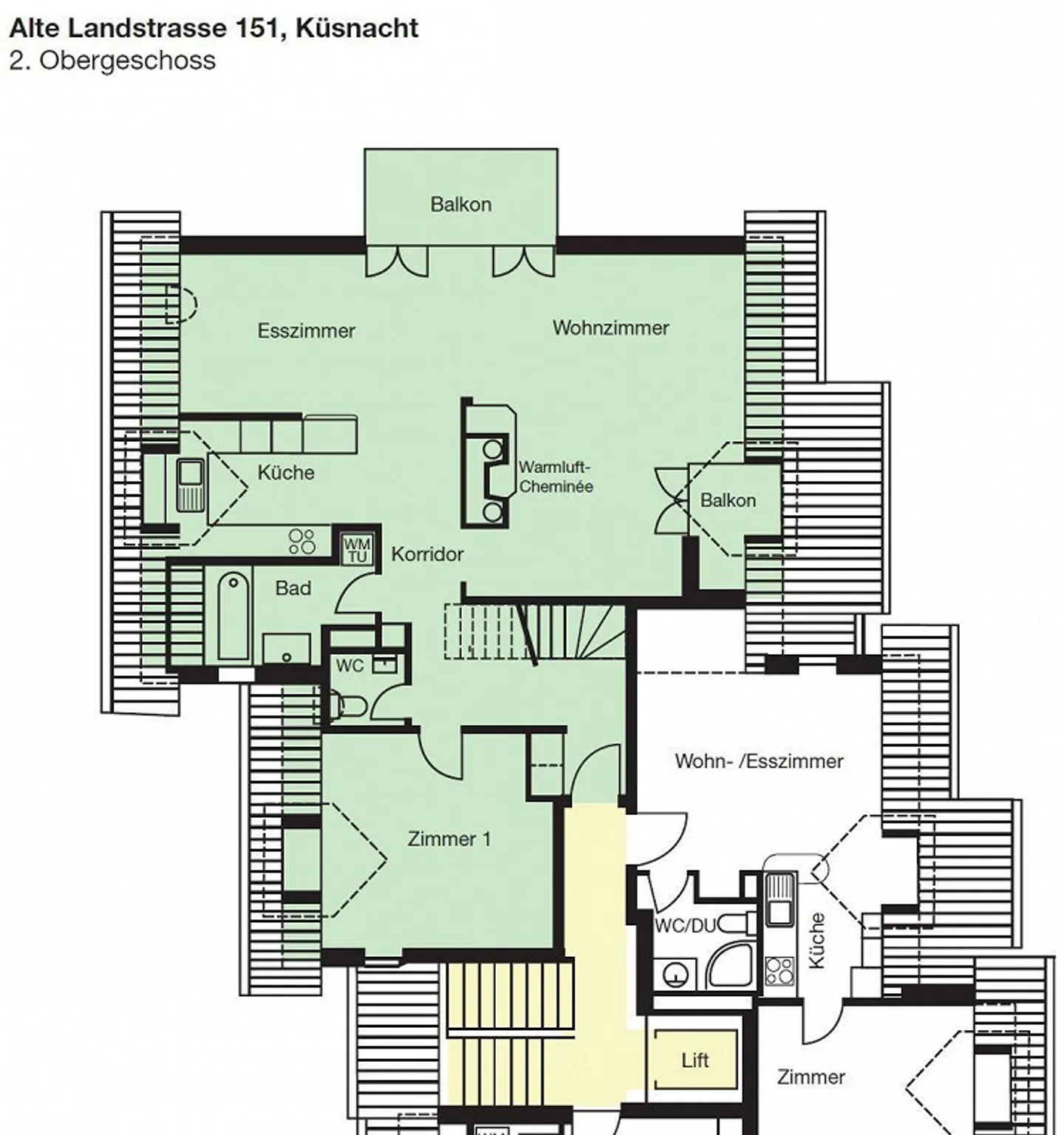 3.5-Room Maisonette Apartment with a View of the Green - Photo 8 of 9