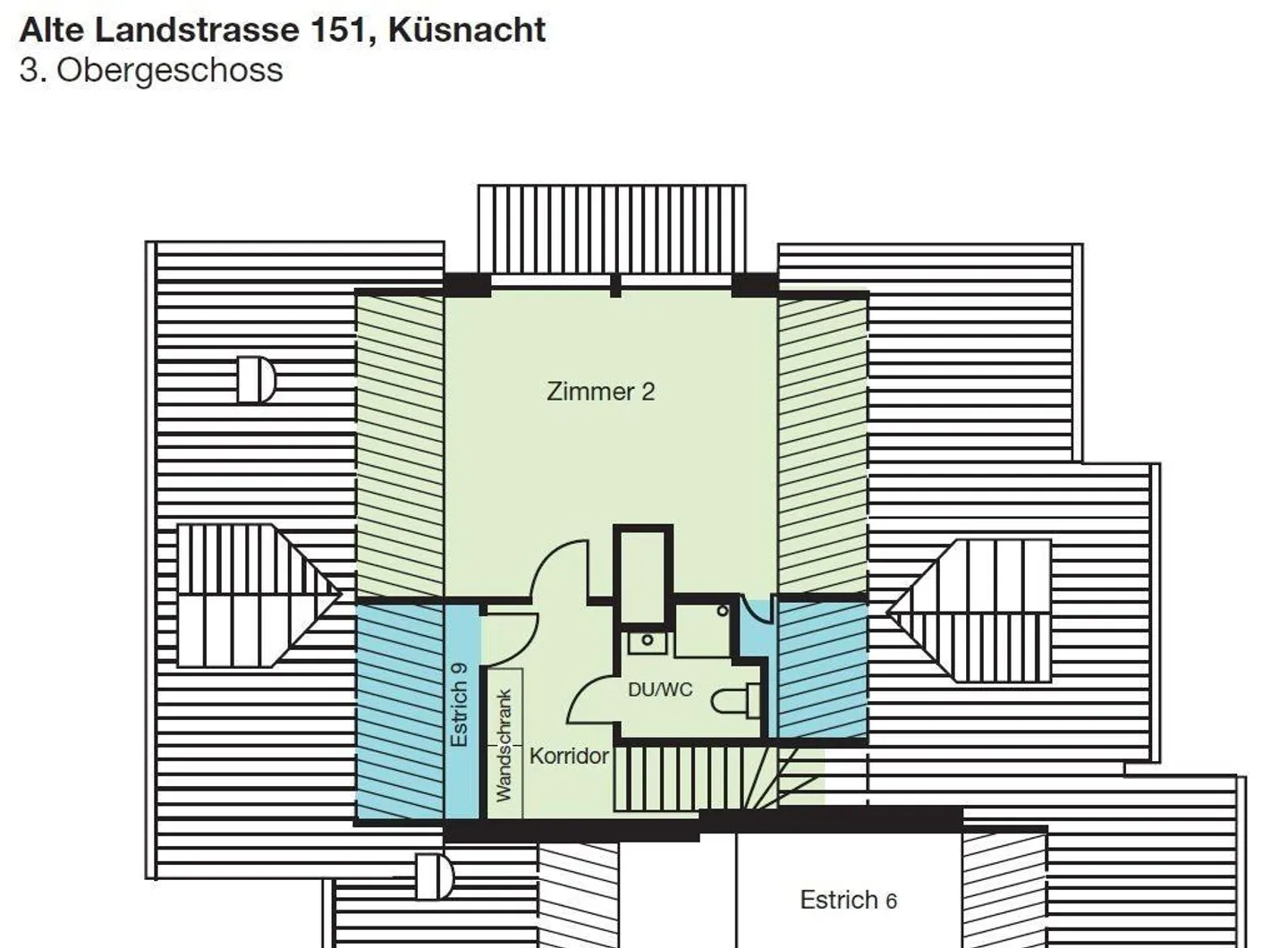 3.5-Room Maisonette Apartment with a View of the Green - Photo 9 of 9