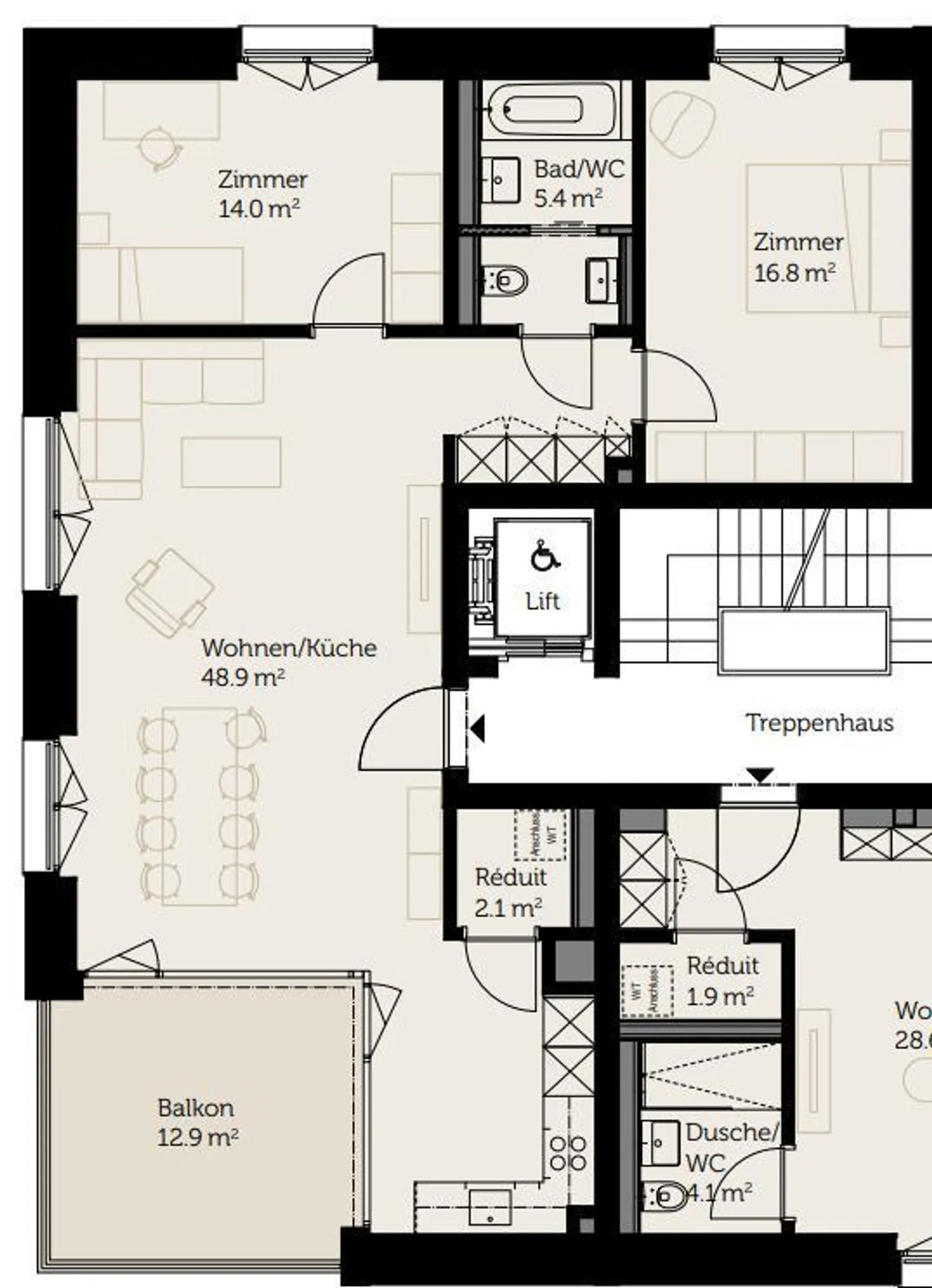 Modern 3.5 Room Apartment - Photo 9 of 9