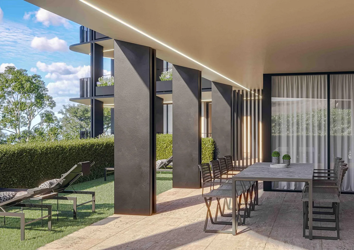 Modern 4.5 Zimmer mit Terrasse in Lugano Pregassona - Foto 4 von 4