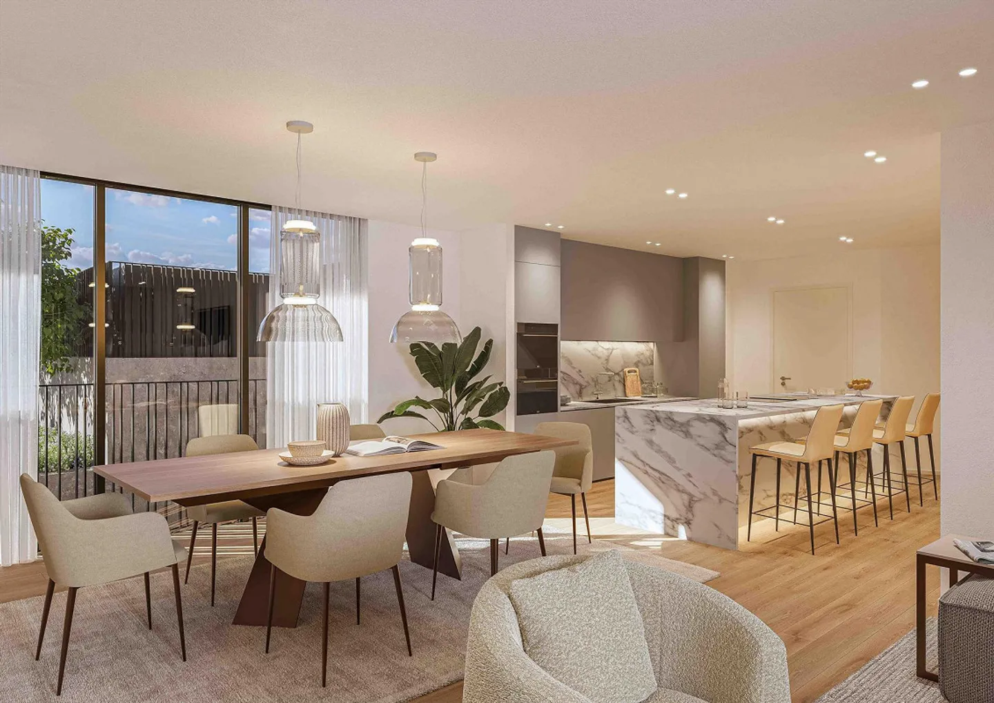 Modern 4.5 Zimmer mit Terrasse in Lugano Pregassona - Foto 2 von 4