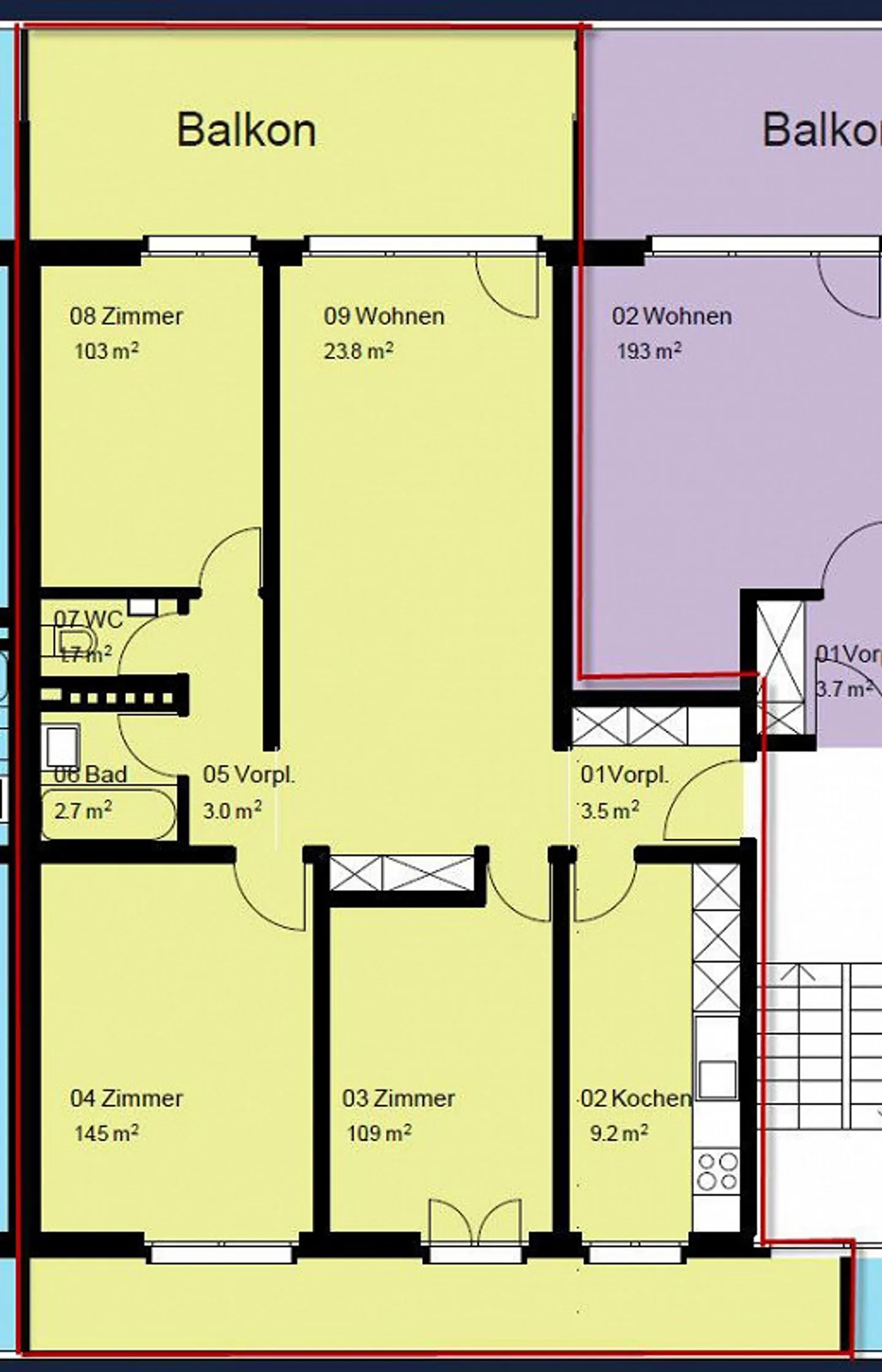Helle 4-Zimmerwohnung mit Balkonen - Foto 12 von 12