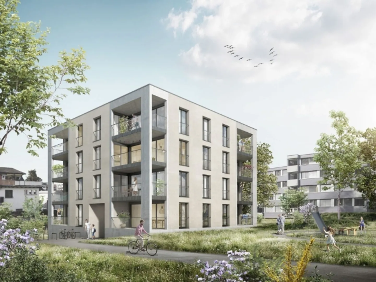 Nouvelle construction - avec des espaces verts - Photo 1 sur 7