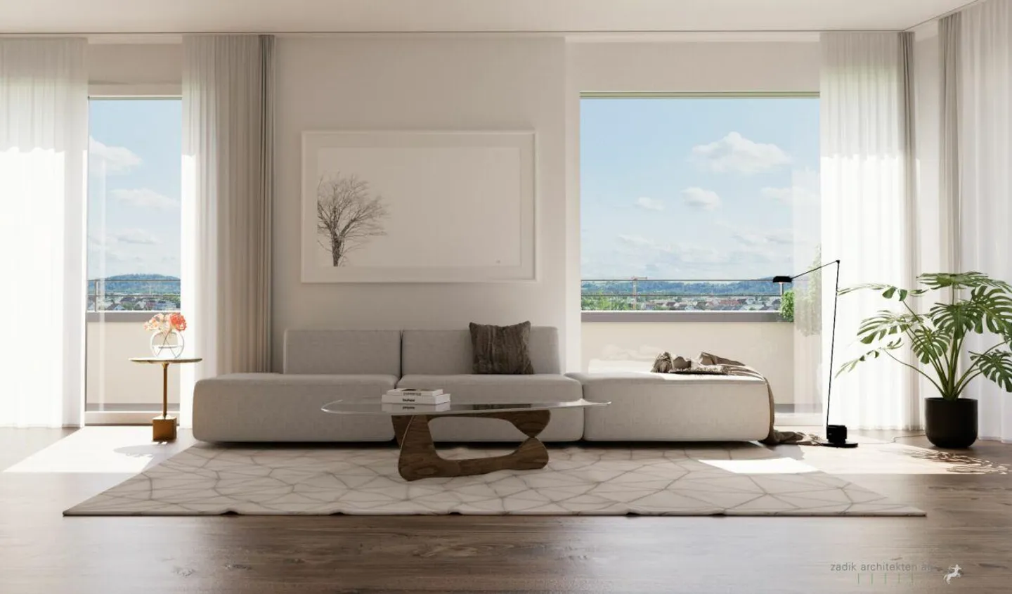 Appartement penthouse exclusif avec vue sur Rafz - Photo 5 sur 8