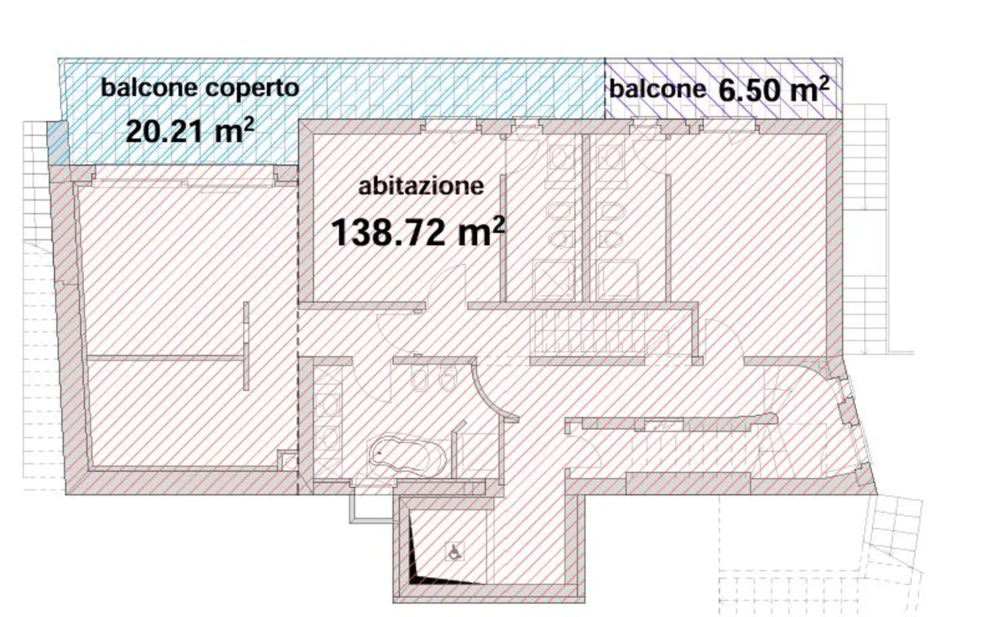 VILLA 5.5 LOCALI CON PISCINA E VISTA MOZZAFIATO A MUZZANO - Foto 11 di 12