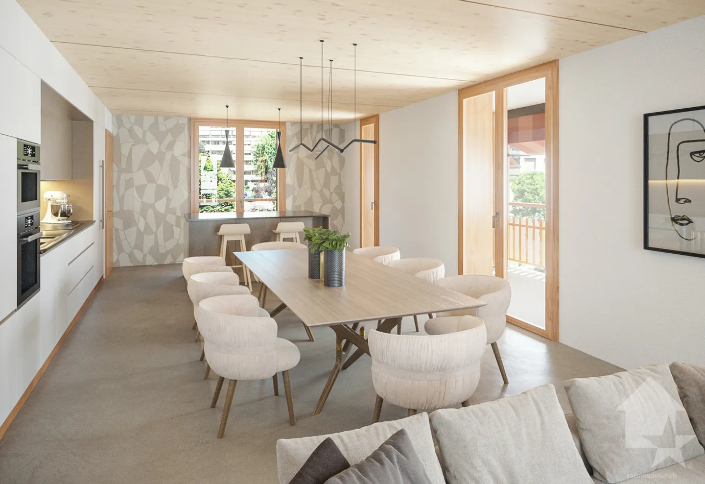 Monthey, La Kaazelle letzte 3.5 Zimmer - Foto 6 von 13