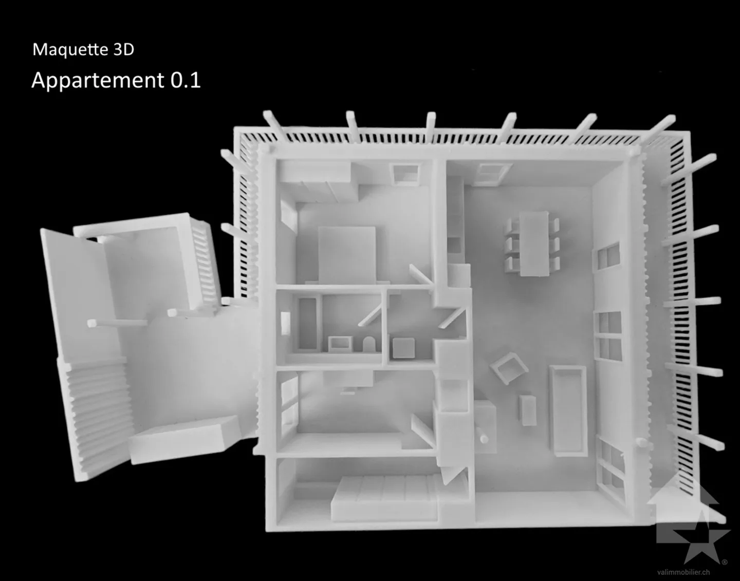 Monthey, La Kaazelle letzte 3.5 Zimmer - Foto 12 von 13