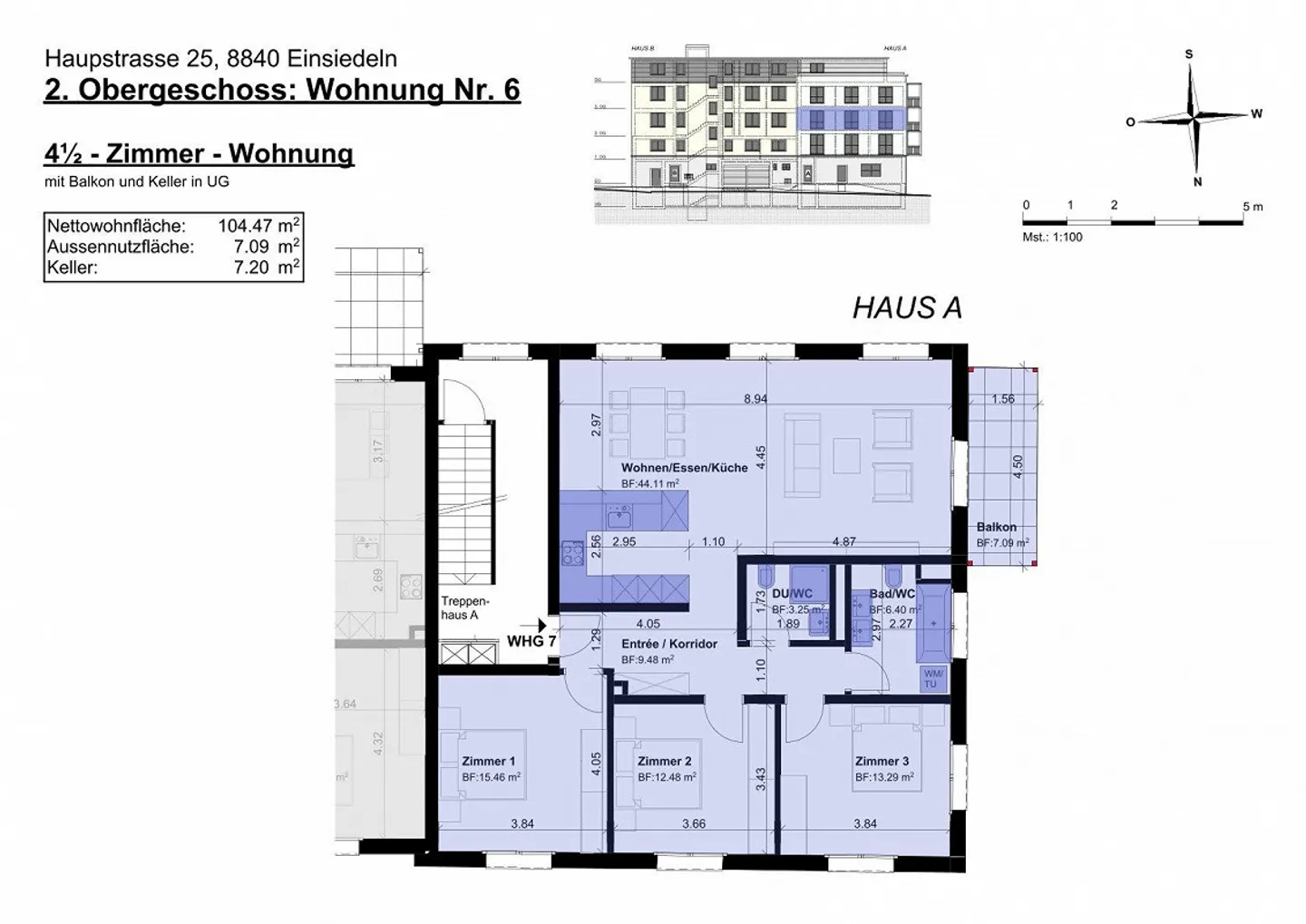 4 1/2-room apartment in the center - Photo 1 of 15