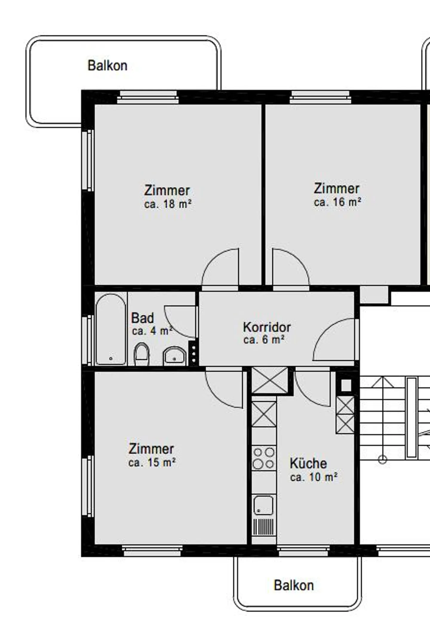 Charmante Wohnung in Zürich - Foto 6 von 6