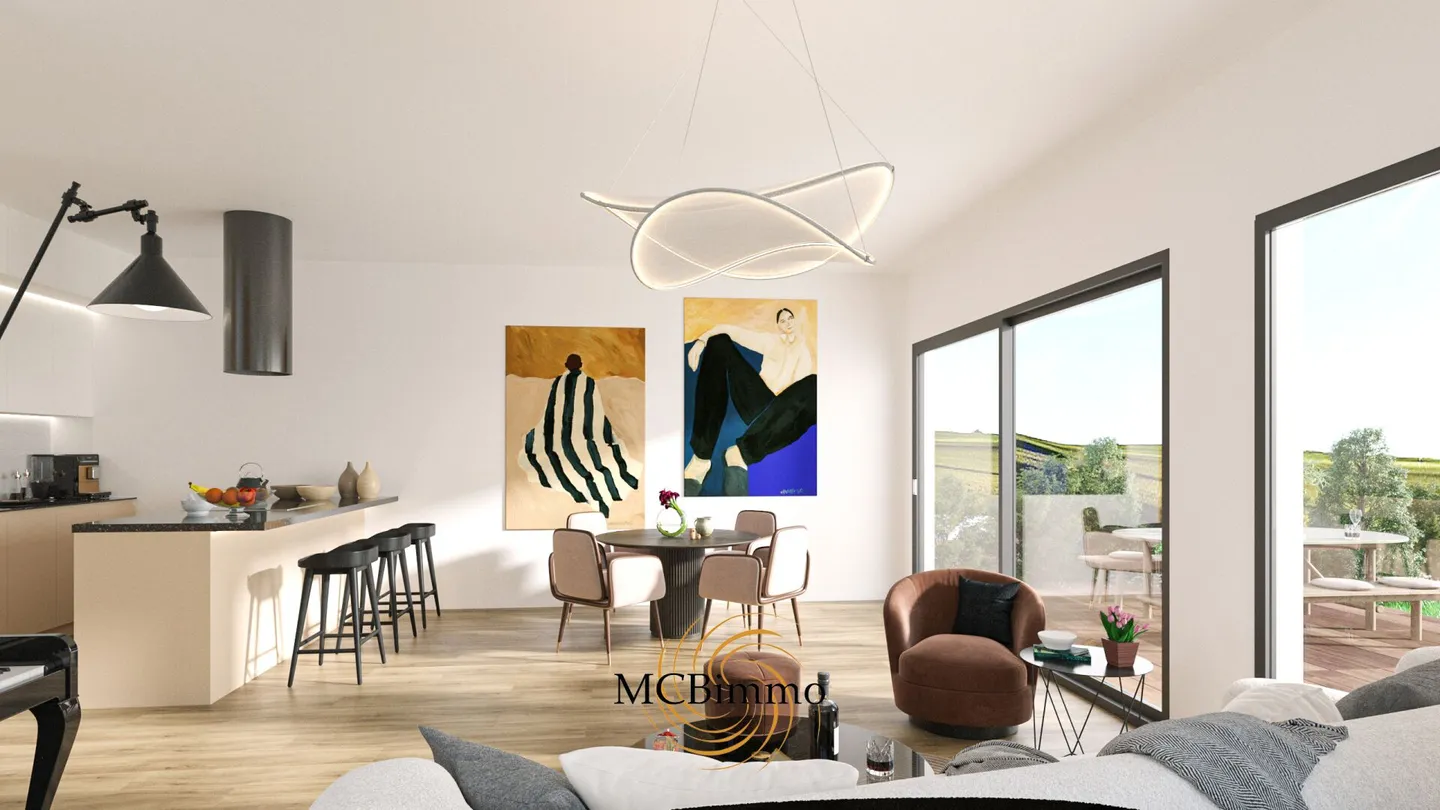 Neues 3,5-Zimmer-Apartment mit 131 m2 Terrasse - Foto 2 von 11