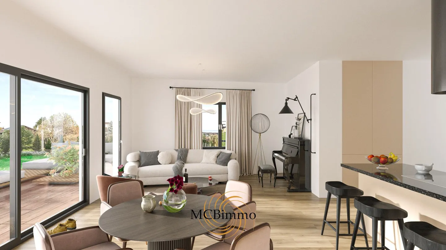 Neues 3,5-Zimmer-Apartment mit 131 m2 Terrasse - Foto 4 von 11
