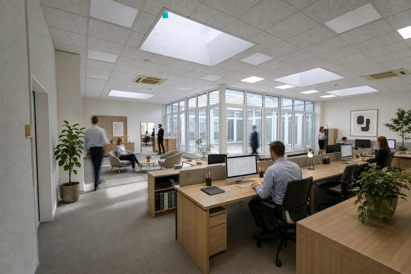 TOP BUREAU ET ESPACE COMMERCIAL AVEC ATRIUM ET VUE À PRATTELN - Photo 3 sur 13
