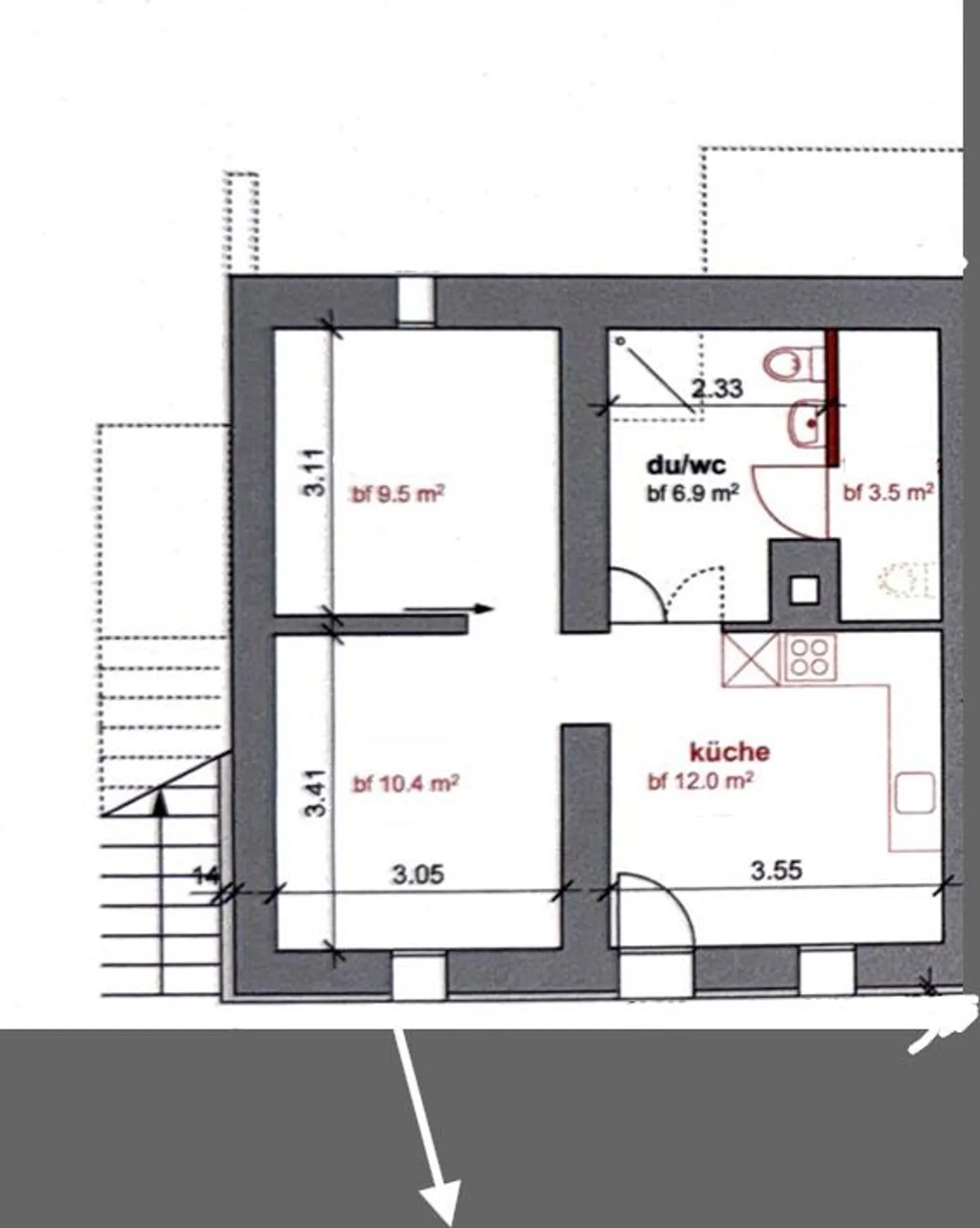 Appartamento 2.5 camere accogliente in affitto a Lengnau - Foto 7 di 7