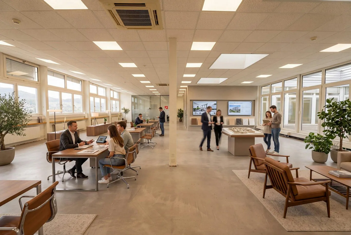 TOP BUREAU ET ESPACE COMMERCIAL AVEC ATRIUM ET VUE À PRATTELN - Photo 7 sur 13
