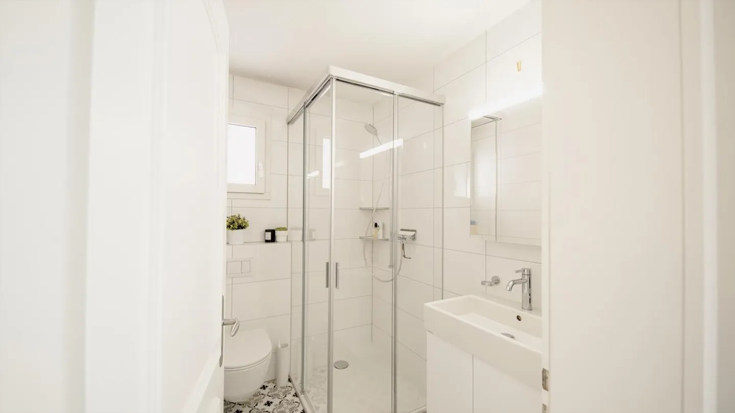 Appartement sous les combles de 4,5 pièces, récemment rénové et très bien entretenu, en situation en pente - Photo 15 sur 15