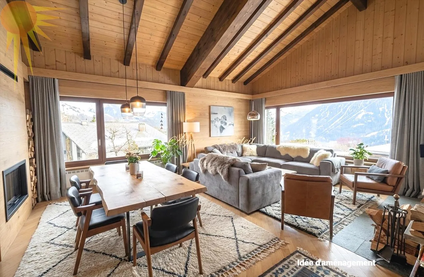 Angenehmes und geräumiges Haus mit 2 Wohnungen (4,5 + 2,5 Zimmer) im Dorf Mollens, 5 Minuten mit dem Auto von Crans-Montana entfernt! - Foto 1 von 13
