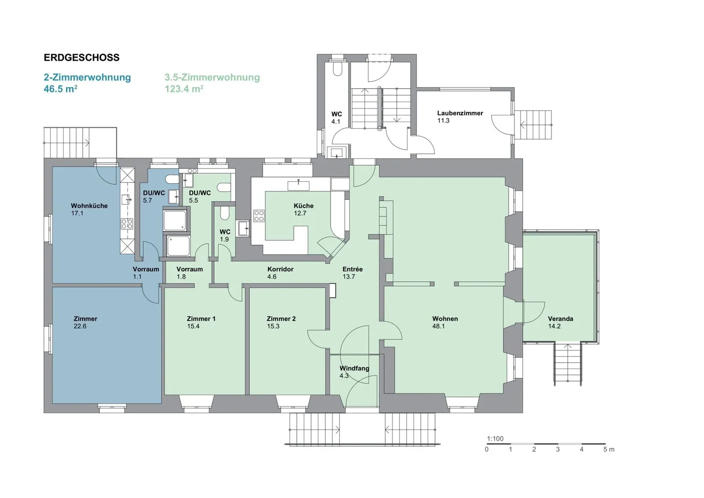 Charmante 2-Zimmerwohnung in Villa - Foto 3 von 3