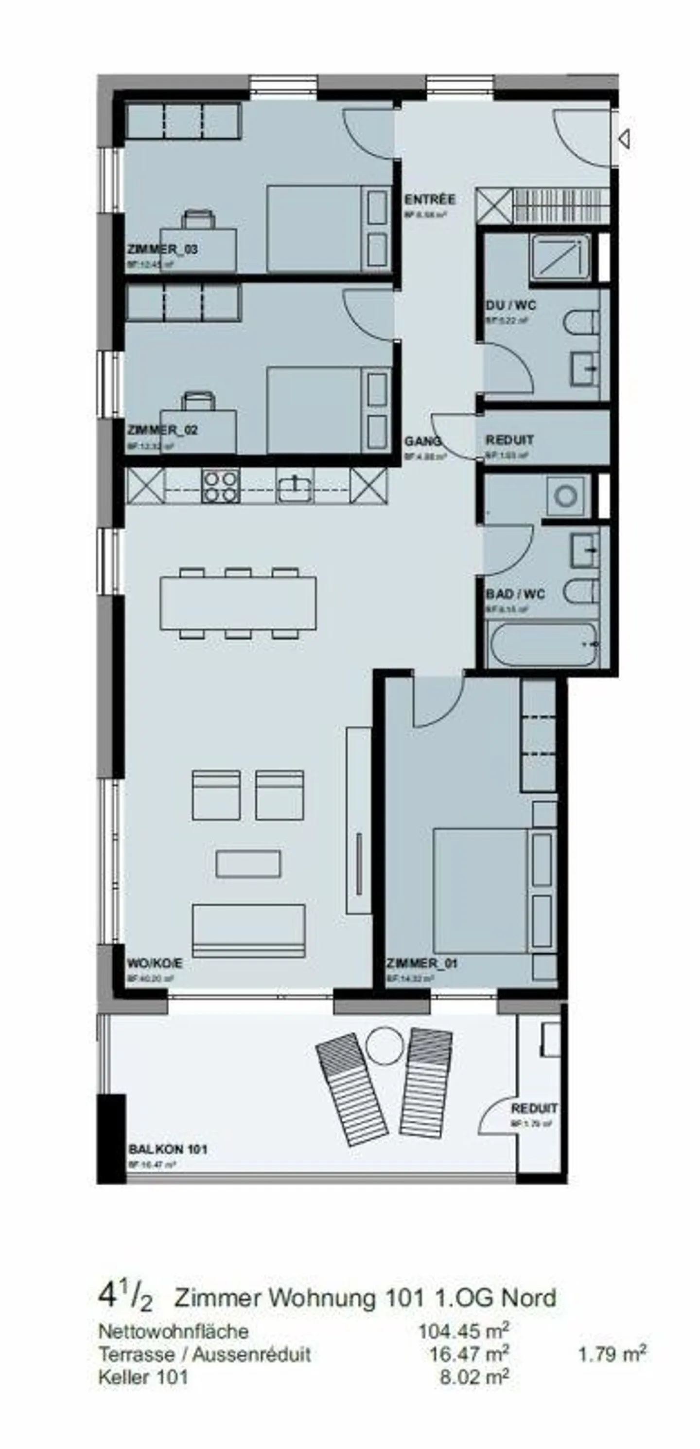 Moderno appartamento di 4,5 stanze con grande balcone! - Foto 13 di 13