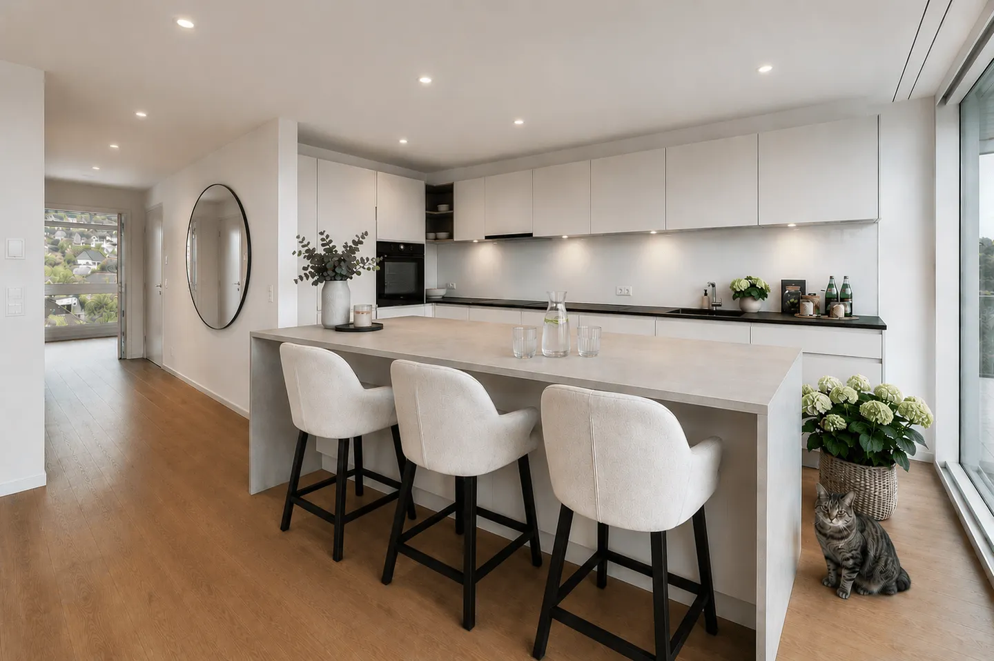 Quiet and sunny 4.5-room apartment with a wide view - Your new home in the countryside - Photo 3 of 13