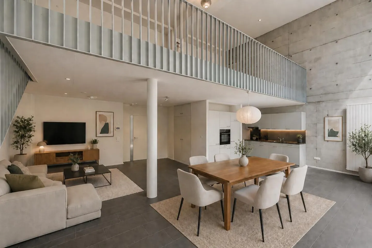 Winterthur : Appartement en loft avec galerie et jardin dans le quartier Haldengut - Photo 2 sur 6