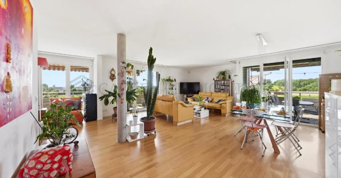 Magnificent 5.5-room apartment with panoramic view of the Alps - Photo 2 of 12