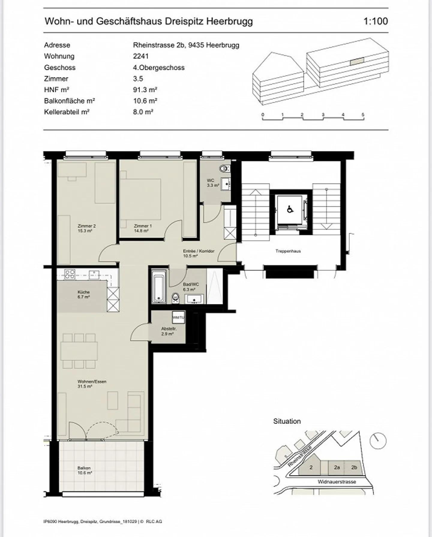 3.5 Room Apartment for Rent in Heerbrugg - Photo 13 of 13