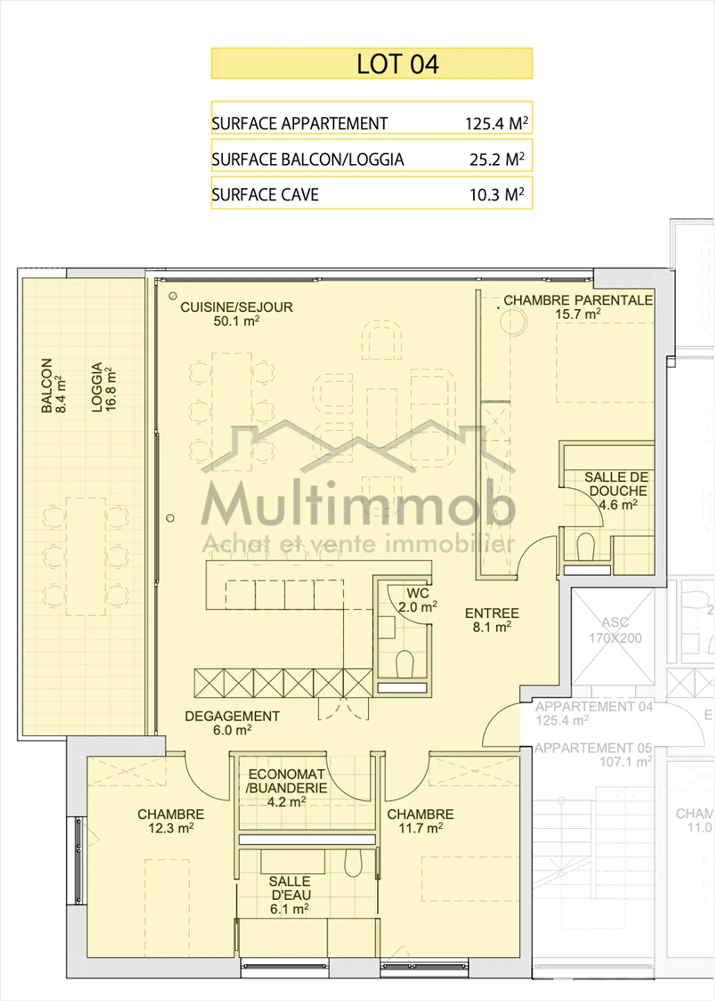Appartement neuf de standing de trois chambres dans un cadre de vie privilégié à - Foto 4 di 6
