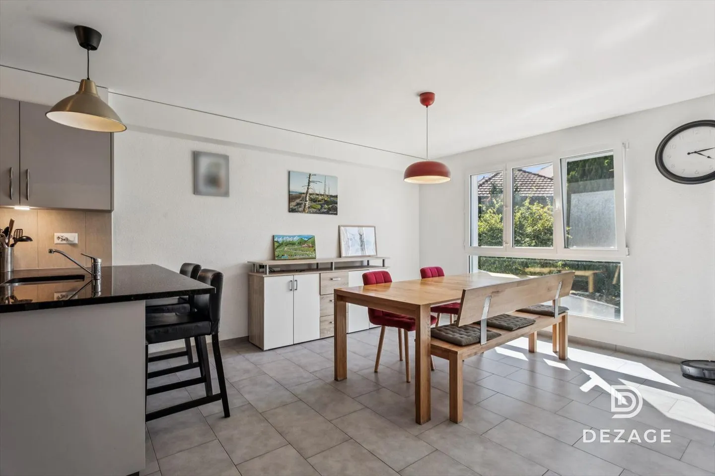 Large Family Apartment with Garden, 5 Minutes from Romont - Photo 4 of 13