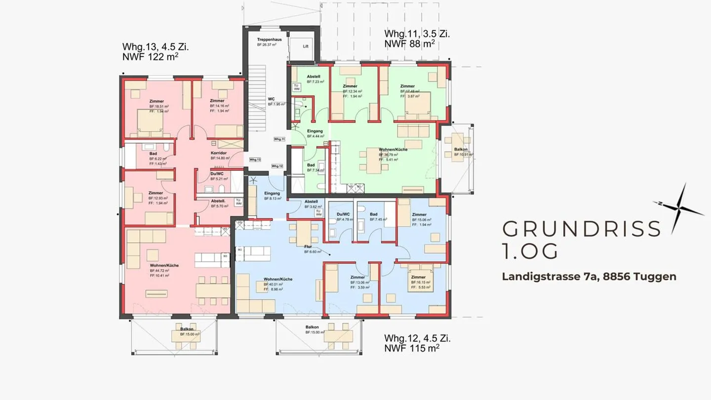 Première location - Appartements neufs exclusifs de 3,5 pièces dans le beau Tuggen SZ - Photo 4 sur 13