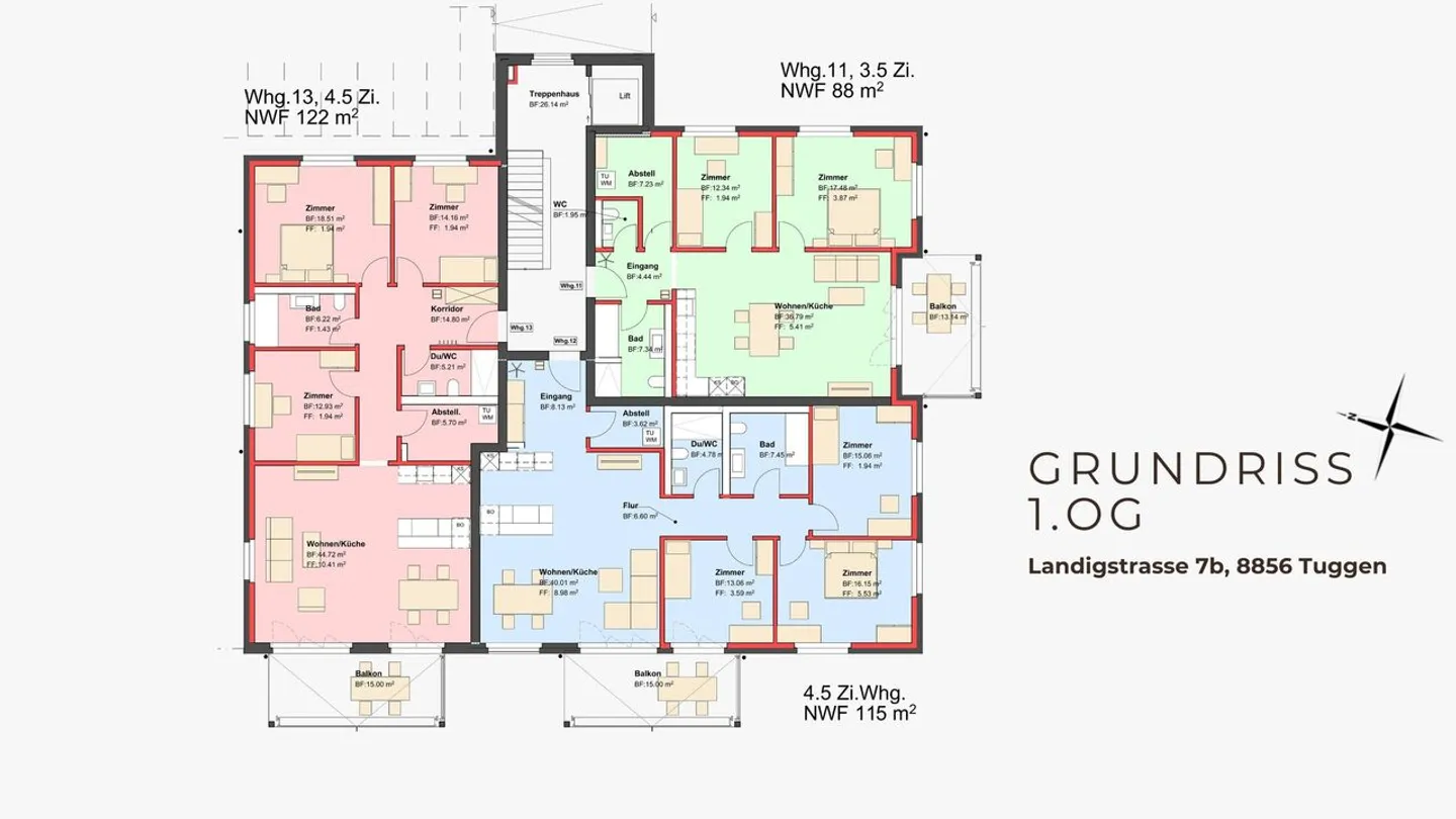 Première location - Appartements neufs exclusifs de 3,5 pièces dans le beau Tuggen SZ - Photo 7 sur 13