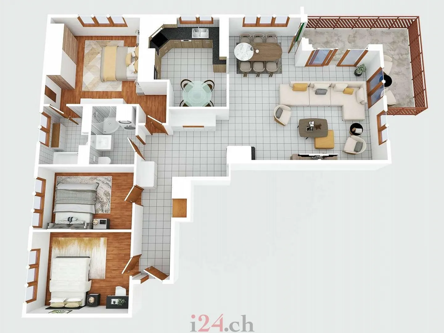 Lichtdurchflutete 4.5-Zi-Wohnung mit Seesicht und Alpenpanorama - Foto 12 von 12