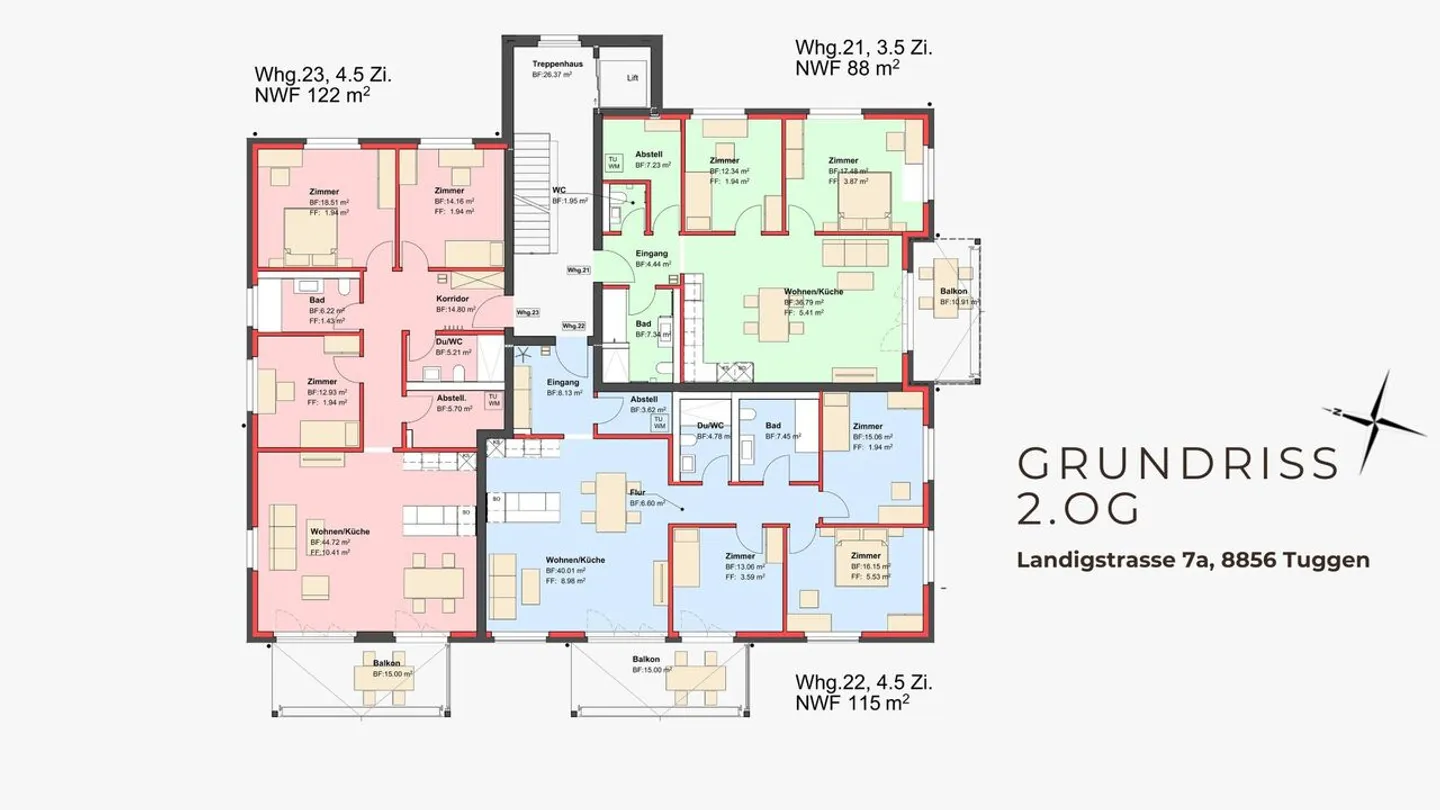 Exklusive 4.5-Zimmer Wohnungen - Foto 5 von 14