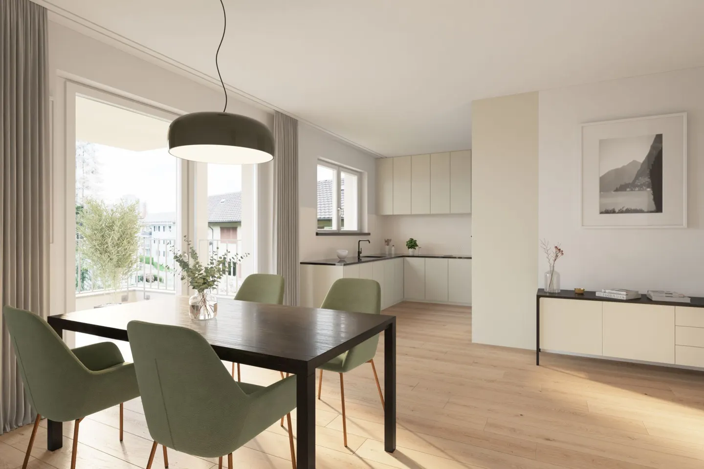 Moderno appartamento giardino in nuova costruzione in una posizione panoramica - Foto 3 di 5
