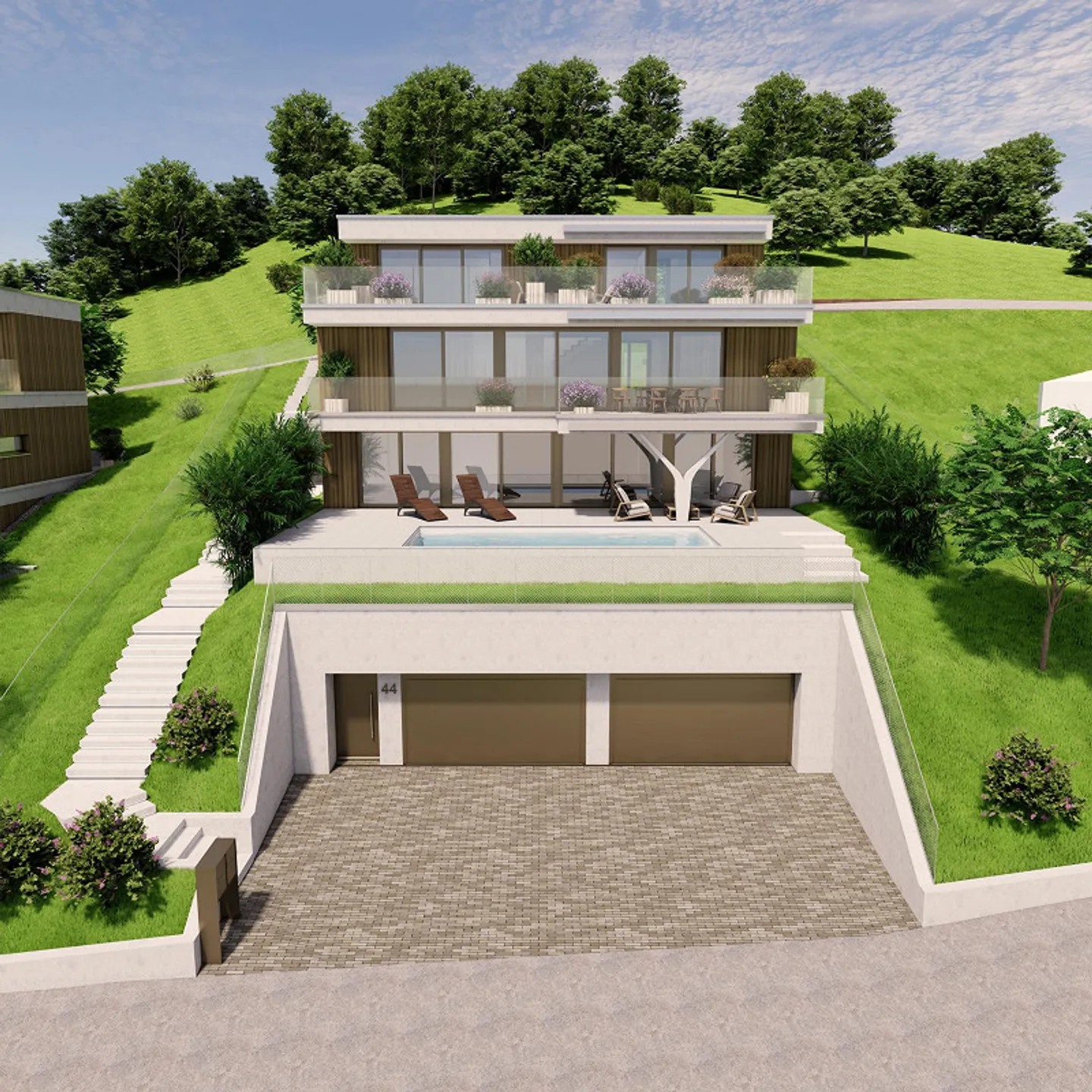 Exklusive 6.5-Zimmer-Villa am Südhang von Sissach - Foto 2 di 15