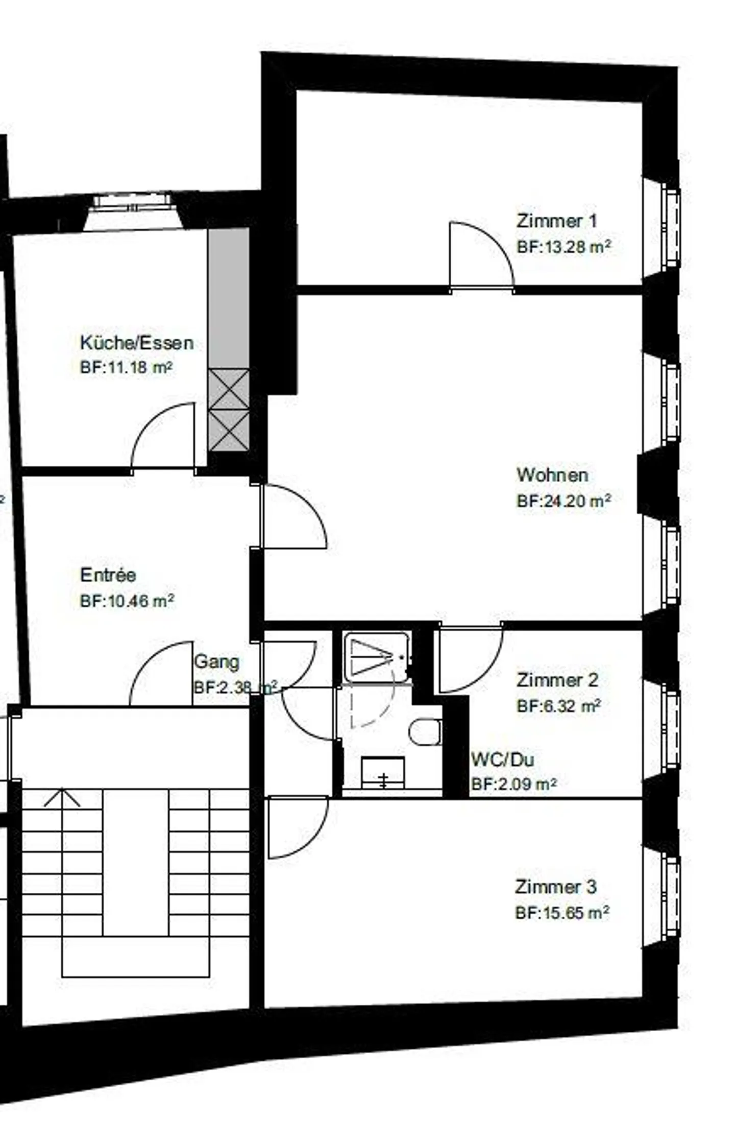 Attractive 3½-room apartment in a preferred location in the old town - Photo 7 of 7