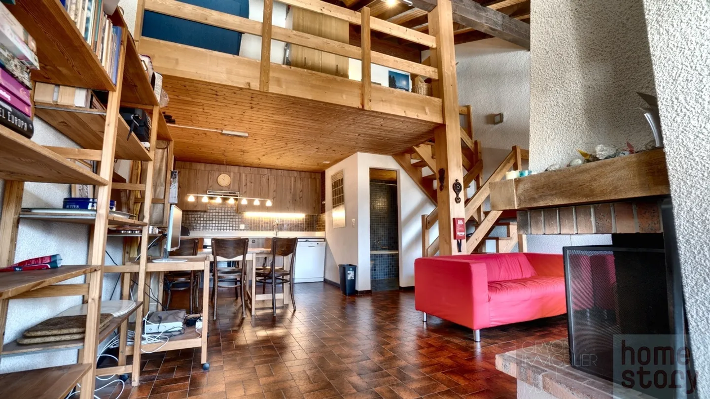 Duplex with fireplace and balcony in Gryon - Alpes des Chaux - Photo 7 of 10