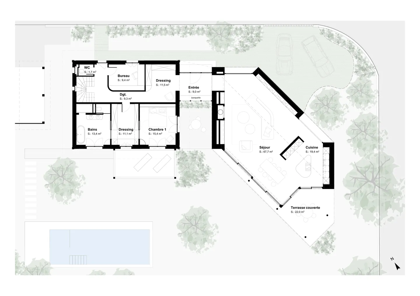 Villa avec 7,5 pièces à Commugny avec projet de rénovation et d'extension - Photo 6 sur 8