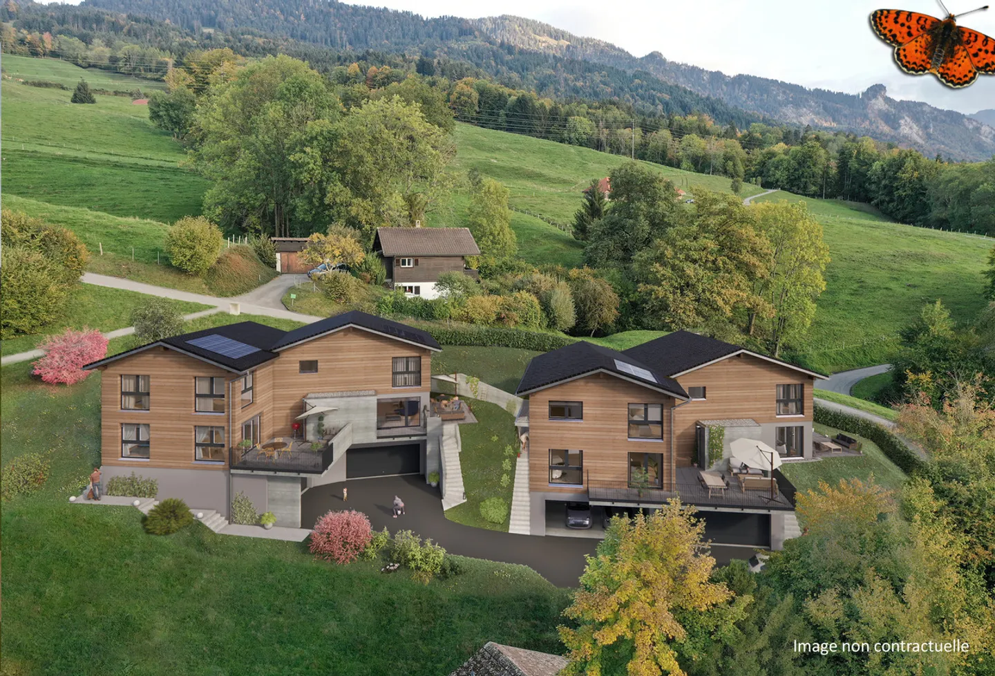 Ultima villa bifamiliare con vista mozzafiato sul lago e sulle montagne - Foto 1 di 15