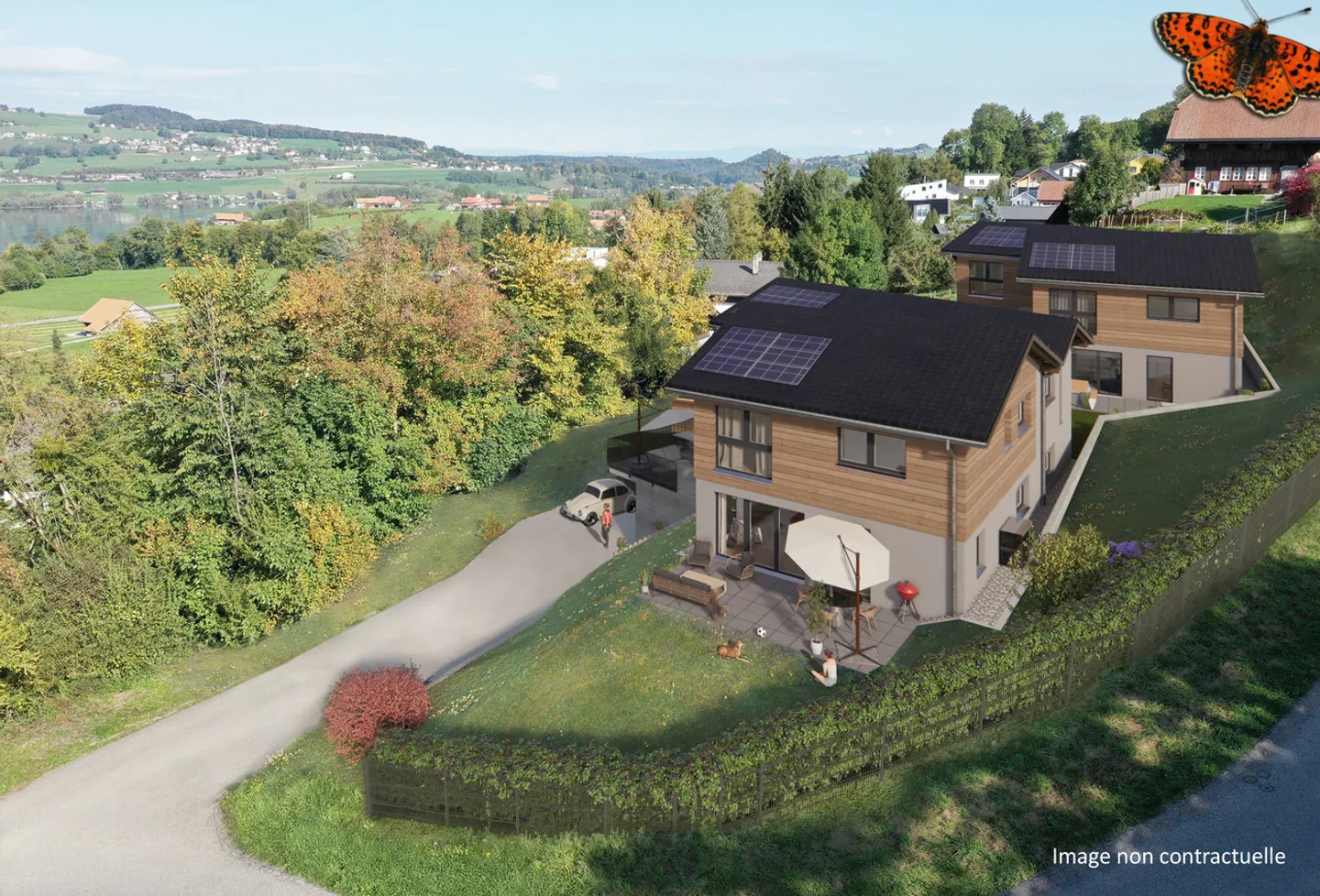 Ultima villa bifamiliare con vista mozzafiato sul lago e sulle montagne - Foto 11 di 15
