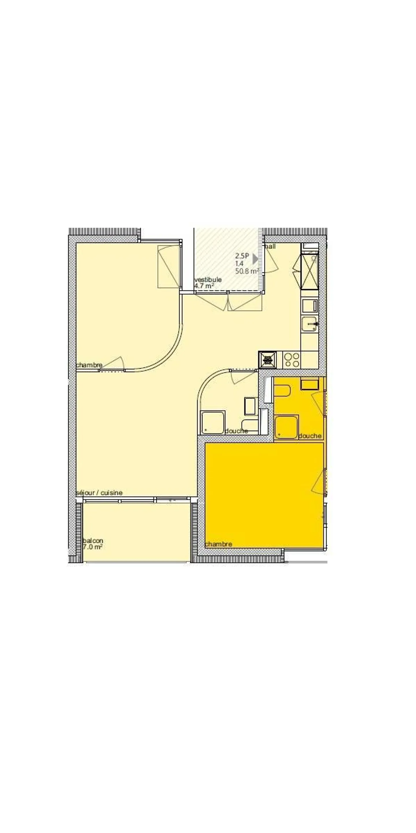 Nuovo appartamento di 2,5 stanze con balcone - Foto 10 di 12