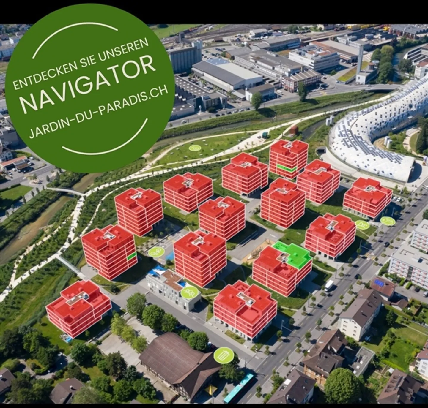 Appartamento di 4,5 stanze al piano terra con patio presso la Bieler Schüssinsel - Foto 12 di 12