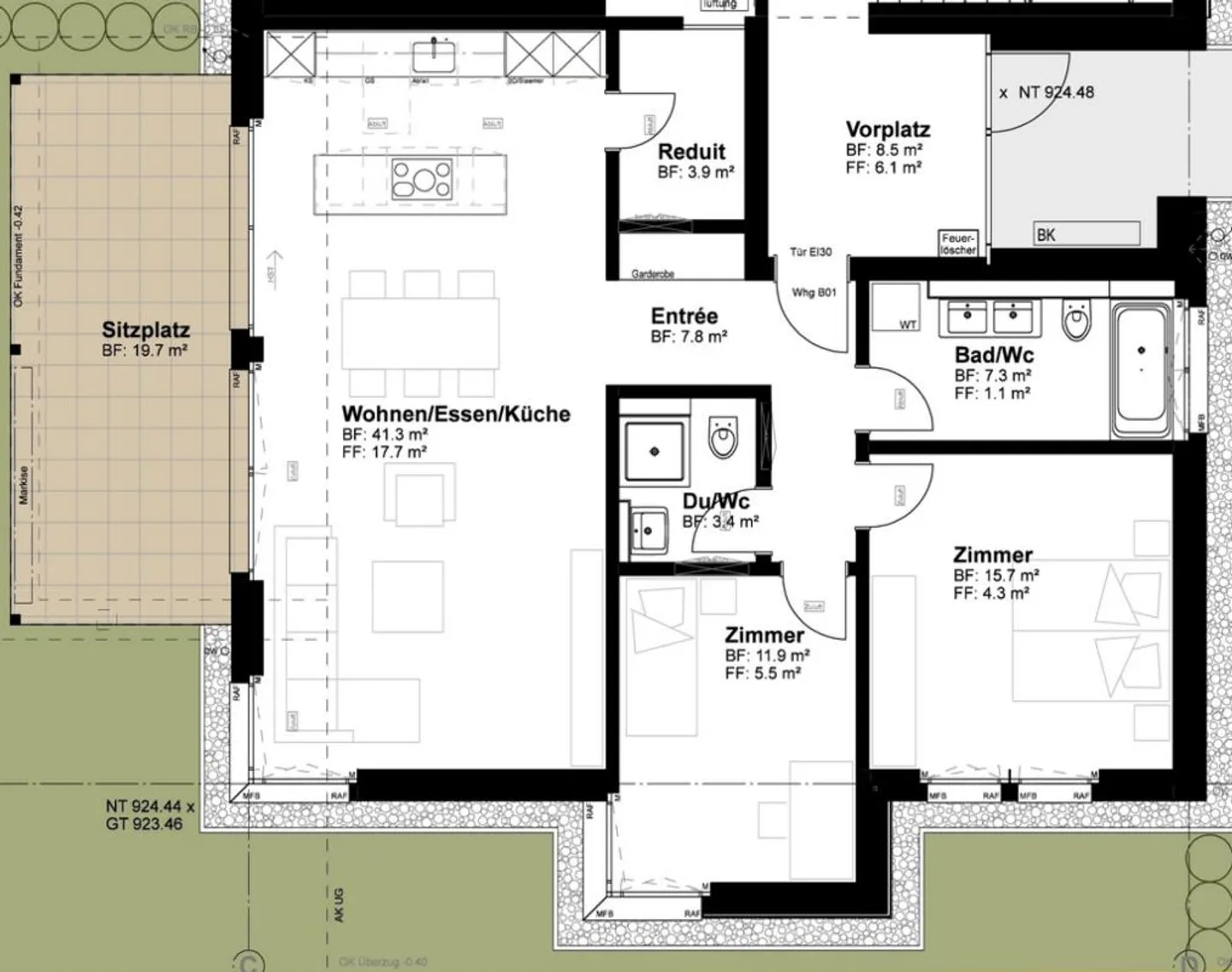 Appartement de jardin moderne Rothenthurm - Photo 7 sur 7