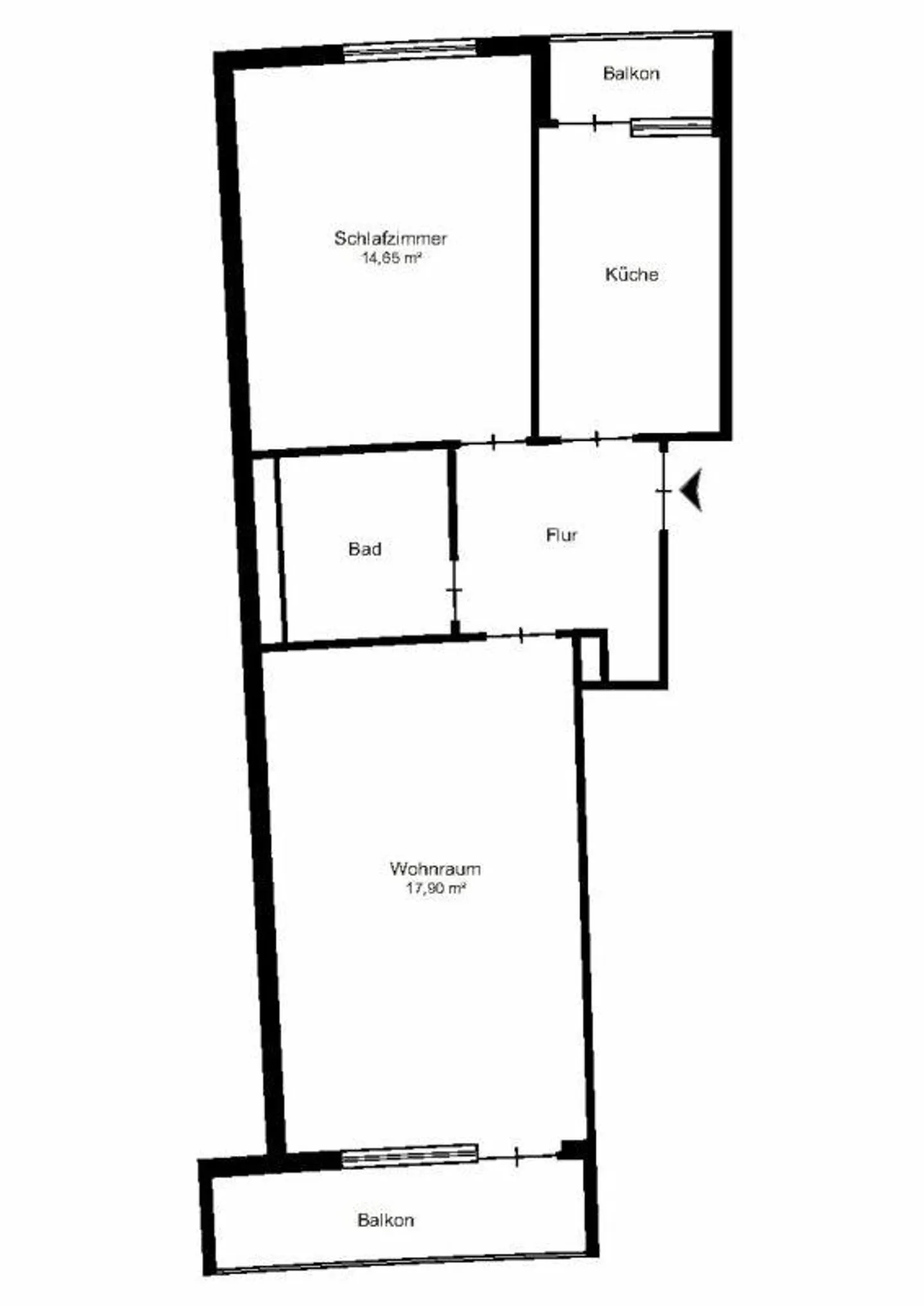Zentrale 2-Zimmer-Wohnung in St. Gallen - Foto 8 von 8