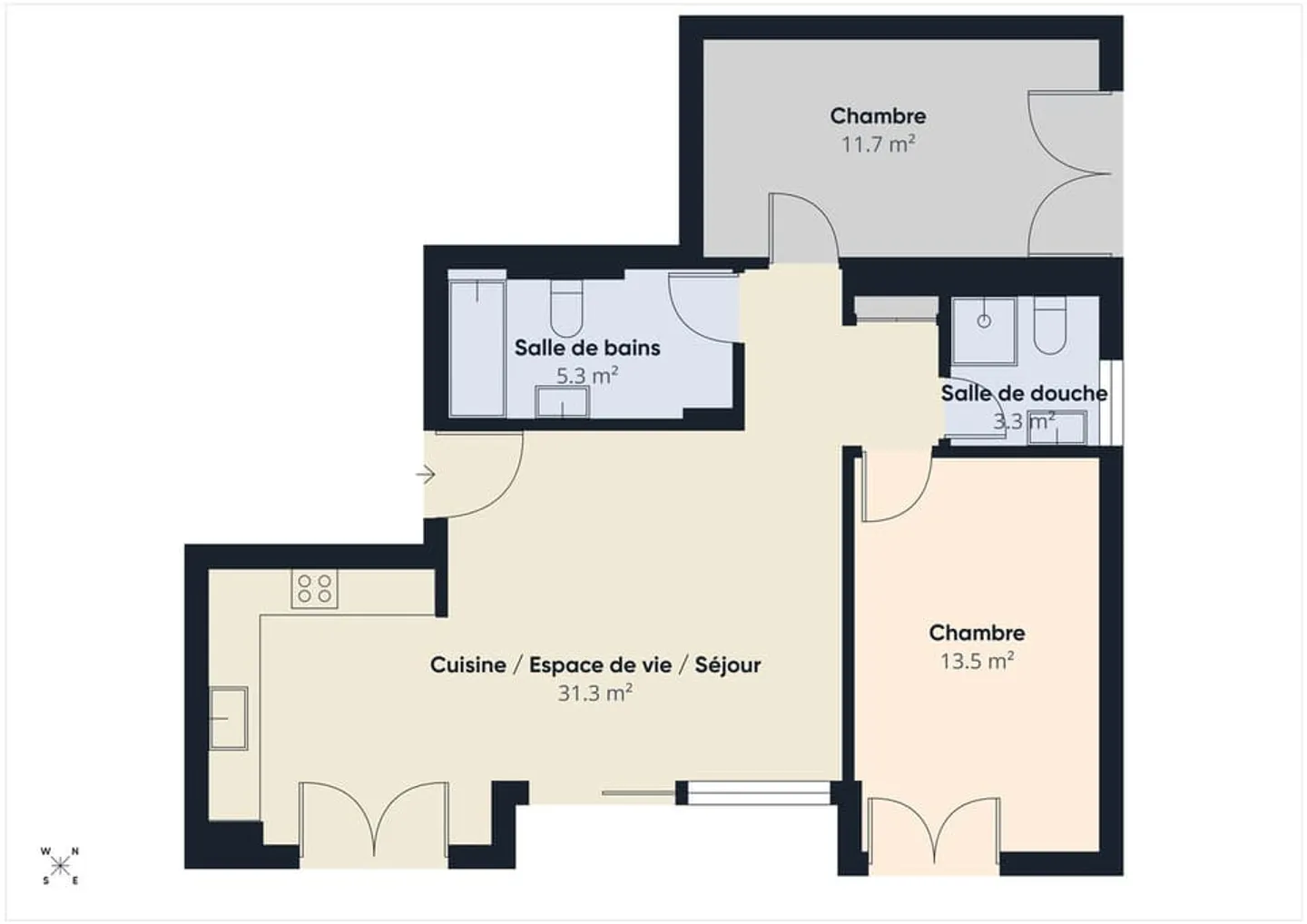 Beautiful recent and bright apartment - Photo 8 of 9