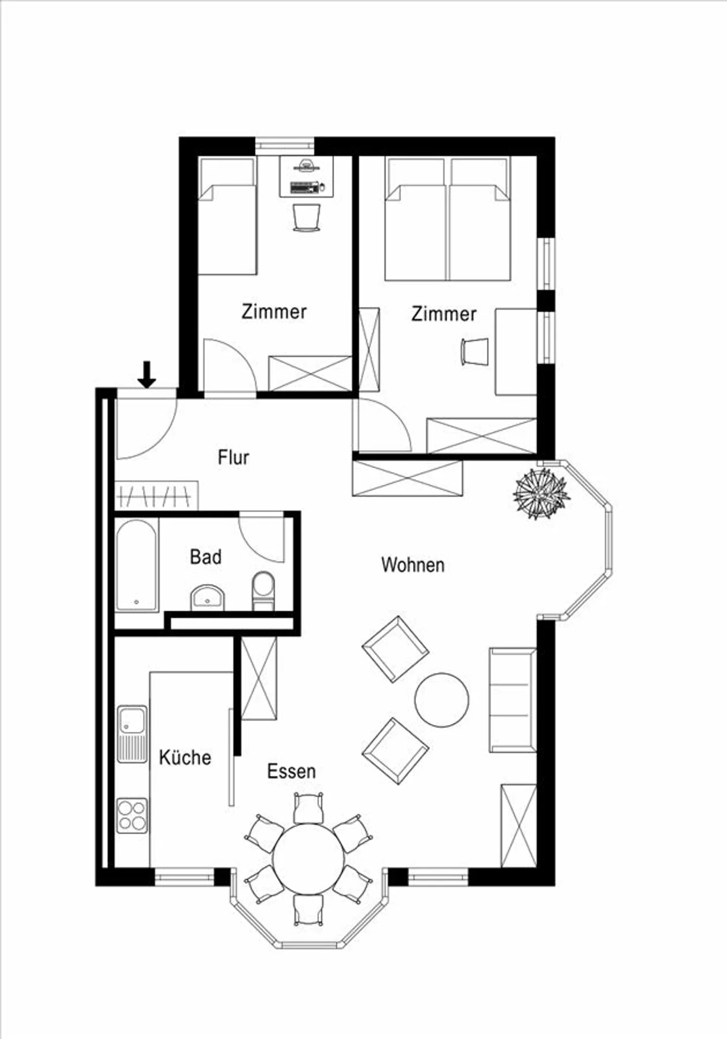 Appartement ensoleillé dans un emplacement central - Louez sans dépôt ! - Photo 8 sur 8