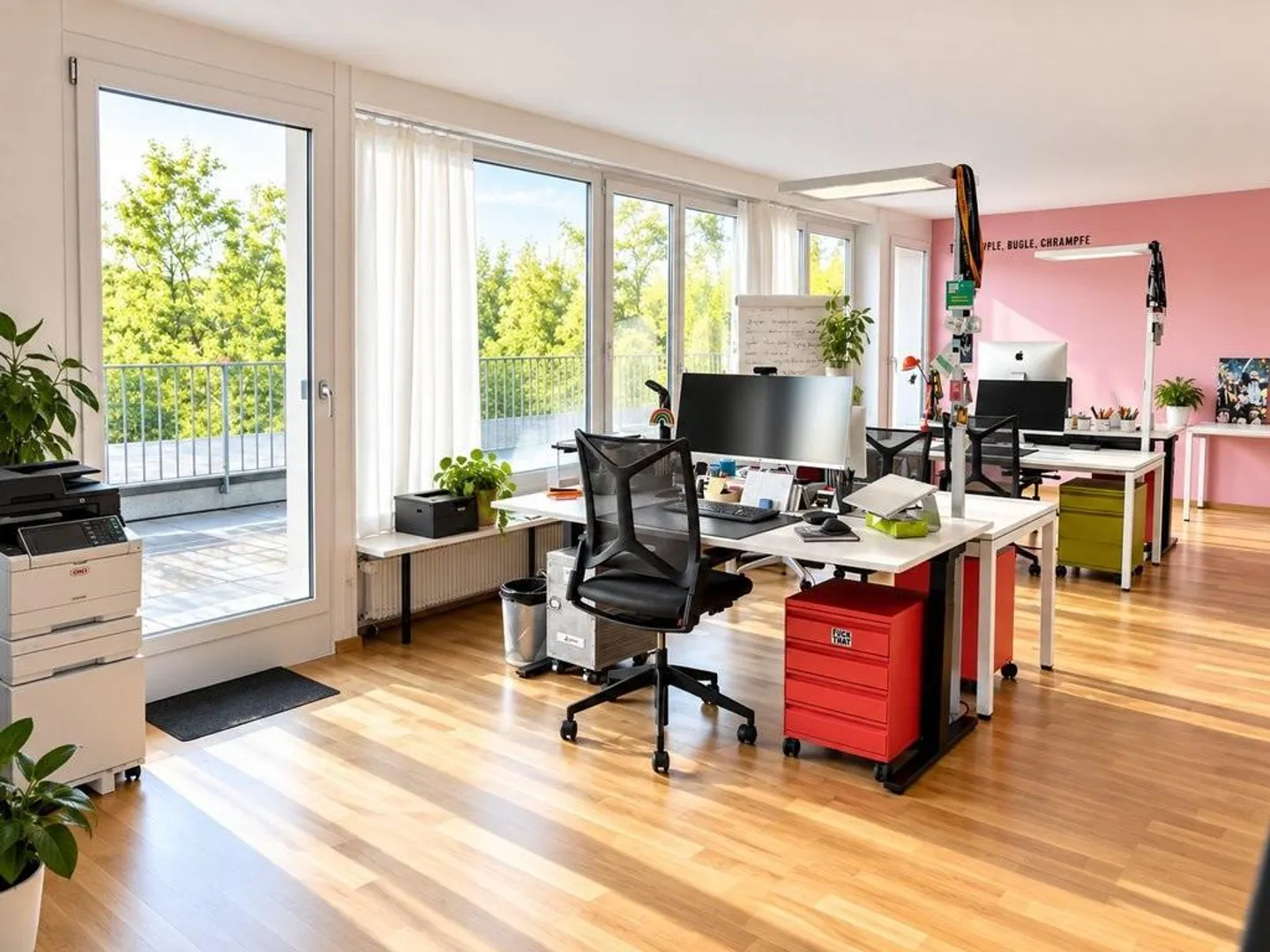 Espace de bureau moderne avec vue panoramique et grande terrasse - Photo 5 sur 12