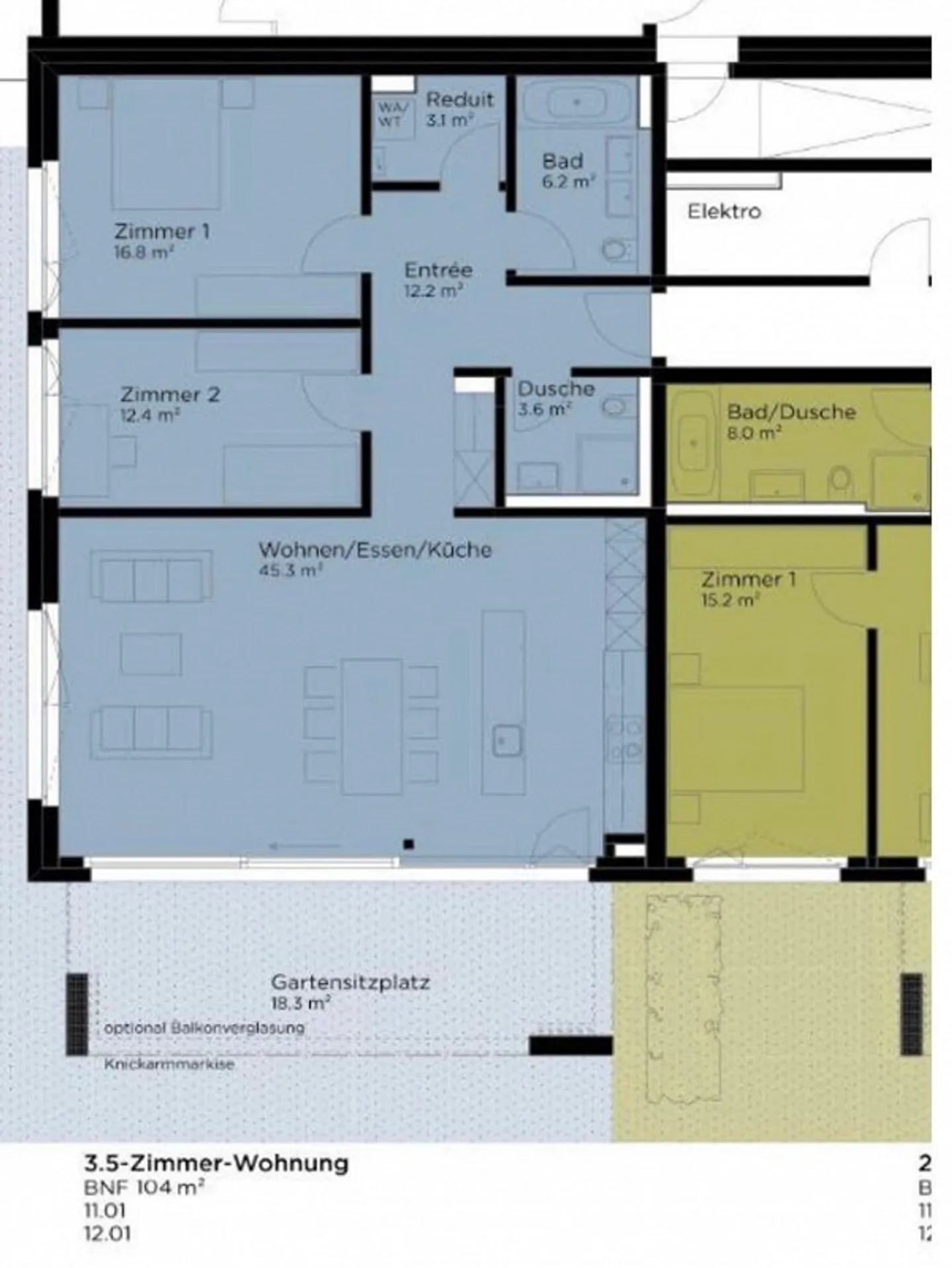 Appartement 3.5 pièces - Photo 4 sur 4