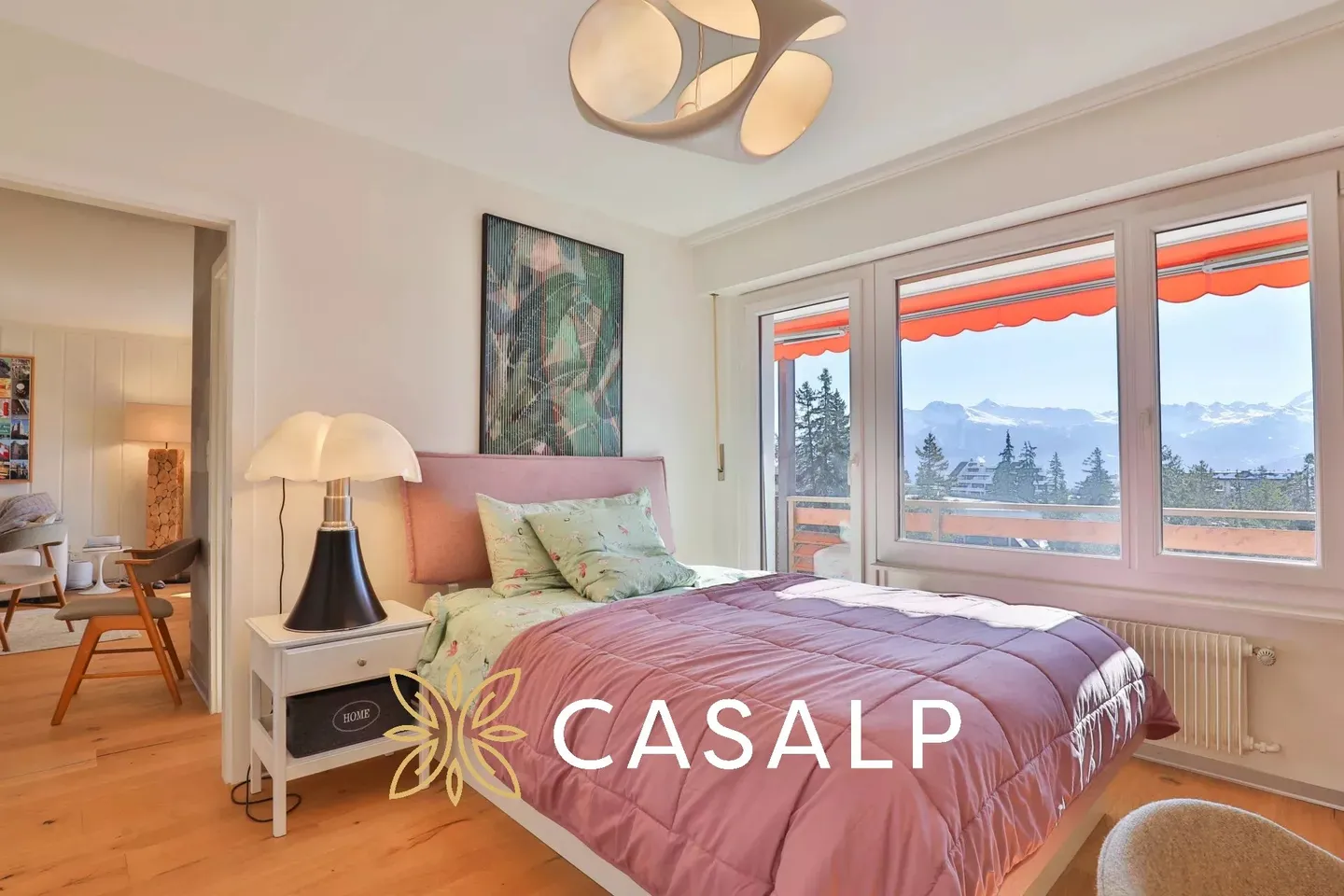 Superbo appartamento di 2.5 stanze con vista panoramica ? Ski-in / Ski-out a Crans - Foto 2 di 18